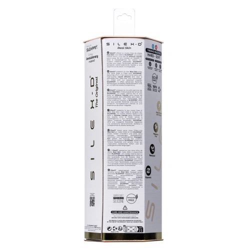 Двуслойно термореактивно дилдо SilexD Real Skin 7" [9]