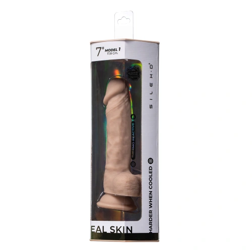 Двуслойно термореактивно дилдо SilexD Real Skin 7" [7]