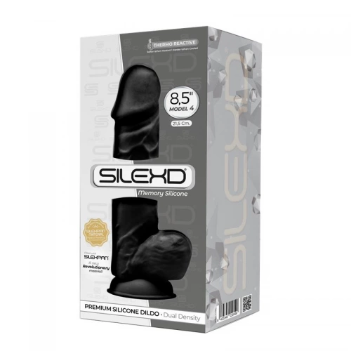 Революционно двуслойно дилдо от силикон SilexD 8.5" Model 4 черно [6]