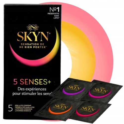5 бр. Микс нелатексови презервативи Skyn 5 Senses+ [3]