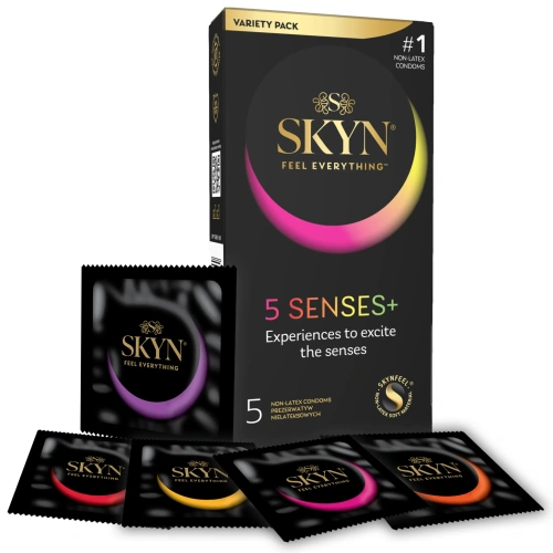 5 бр. Микс нелатексови презервативи Skyn 5 Senses+ 5 бр. Микс нелатексови презервативи Skyn 5 Senses+