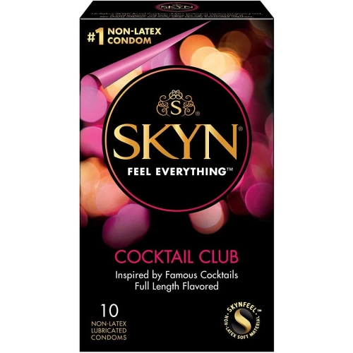 12 бр Нелатексови ароматни презервативи Skyn Coctail Club