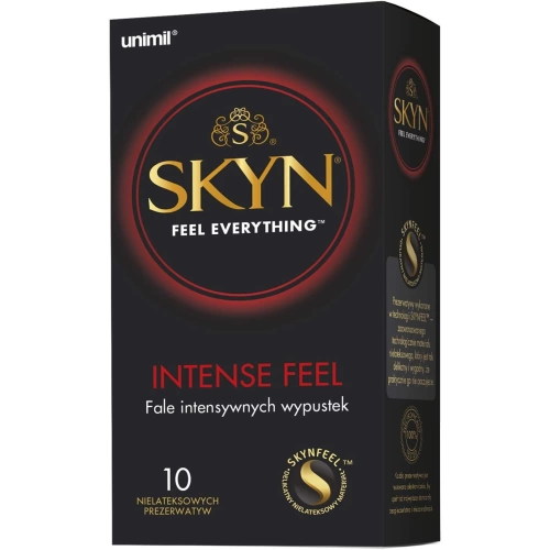 10 бр Нелатексови оребрени презервативи Skyn Intense Feel 