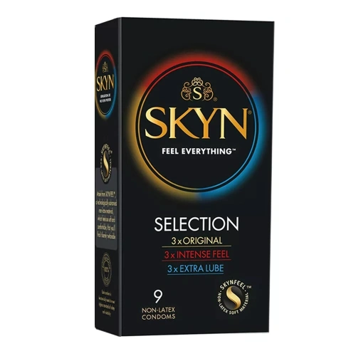 9 бр. Микс нелатексови презервативи Skyn Selection