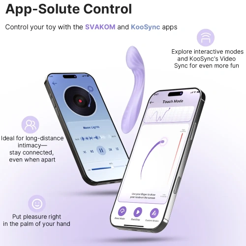 Svakom Margot Затоплящ G-спот вибратор с 2 мотора и App [10]