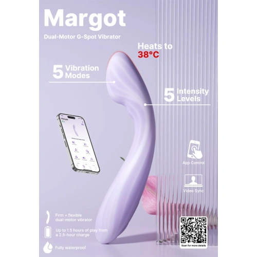 Svakom Margot Затоплящ G-спот вибратор с 2 мотора и App [11]