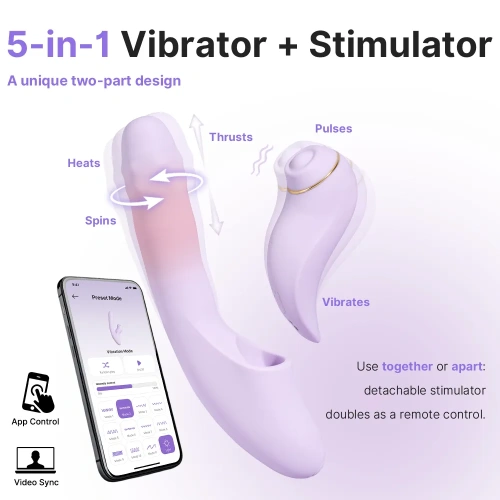 Svakom Duoglow рабит вибратор от две части с App [5]