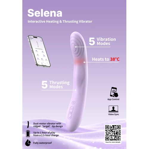 Svakom Selena вибратор с тласъци, затопляне и App [14]