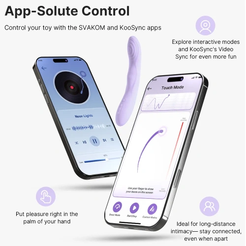 Svakom Selena вибратор с тласъци, затопляне и App [7]