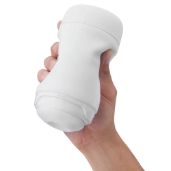 Tenga Puffy Sugar White дискретен мастурбатор в мек силикон