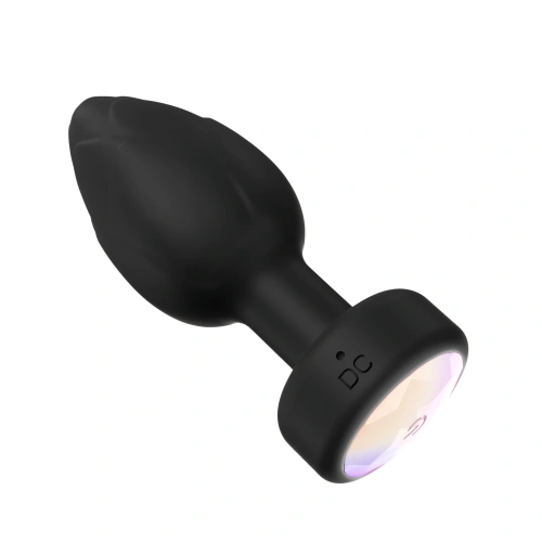 Вибриращ анален плъг с дистанционно и LED основа Toosh [2]