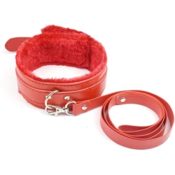 Нашийник с повод Anonymo №0403 червен