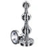 Метална анална играчка с прозрачен кристал Diamond Star Beads L Метална анална играчка с прозрачен кристал Diamond Star Beads L