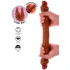 Двуслойно силиконово дилдо Foreskin Double Dong 46 см. [5]