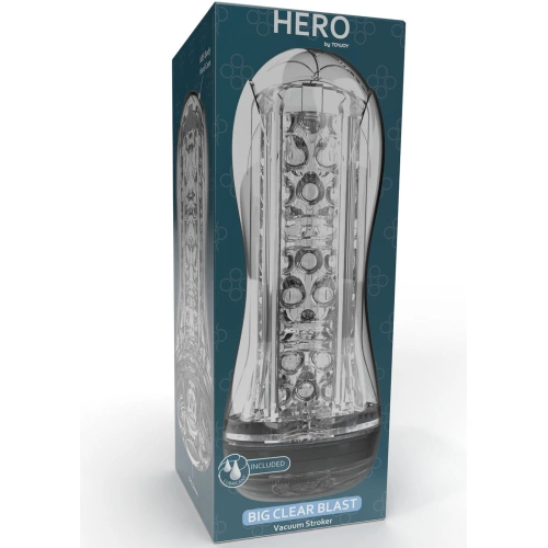 Прозрачен мастурбатор ToyJoy Hero Big Clear Blast [6]