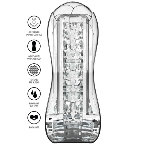 Прозрачен мастурбатор ToyJoy Hero Big Clear Blast [4]