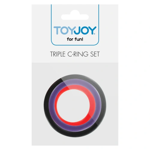 Комплект 3 броя пенис пръстени ToyJoy Triple C-ring  [3]
