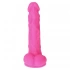 Гъвкаво дилдо с вакуумна основа от силикон Long Stocky Pink [3]
