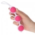 Вагинални топчета от мед. силикон Bi-Balls Triple розови [4]