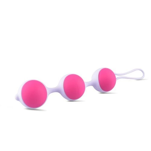 Вагинални топчета от мед. силикон Bi-Balls Triple розови [1]