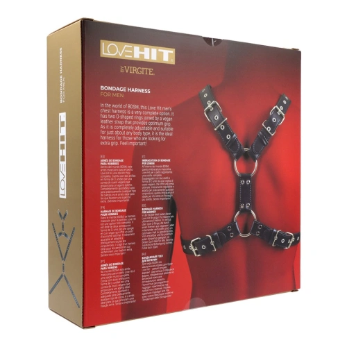 Регулируем BDSM харнес за мъже LoveHit Virgite модел 5 [3]