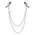 Щипки за зърна с двойна верига Virgite Nipple Clamps Jewels 18