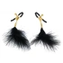 Щипки за зърна с пух Nipple Clamps Jewels 