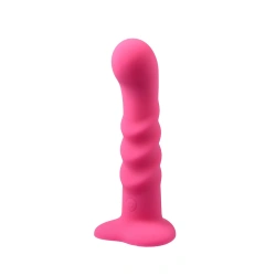 Релефно вибриращо дилдо с дистанционно Virgite Pinky
