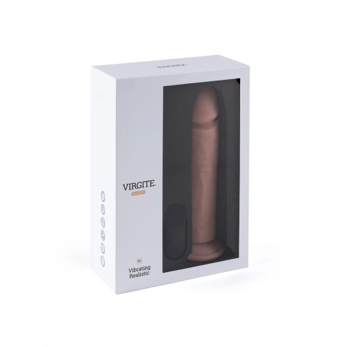 Вибриращо силиконово дилдо с дистанционно Virgite R2 [4]