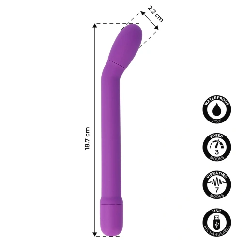Презаредим G-spot вибратор Caress лилав [3]