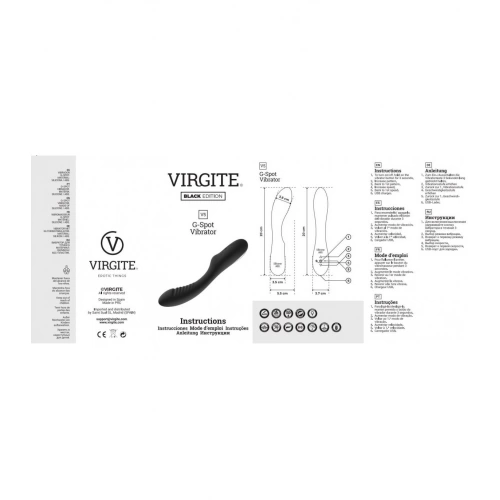Презаредим G-спот вибратор от силикон Virgite Black Edition V5 [5]