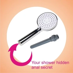 Вграден анален душ накрайник със слушалка Discrete Shower