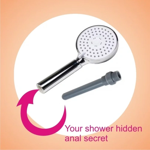 Вграден анален душ накрайник със слушалка Discrete Shower
