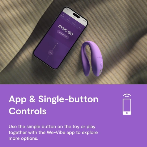 Компактен вибратор за двойки с приложение We-Vibe Sync Go [13]