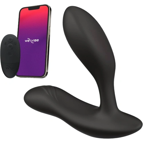 Луксозен простатен стимулатор с дистанционно и App We-Vibe Vector+ черен Луксозен простатен стимулатор с дистанционно и App We-Vibe Vector+ черен