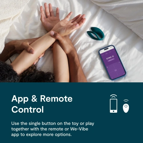 We Vibe Sync O - луксозен стимулатор за двойки с App, зелен [19]