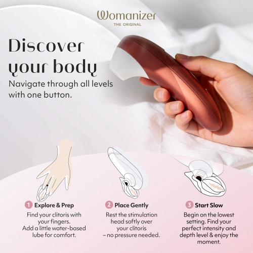 Kлиторен стимулатор Womanizer Pro червен [5]