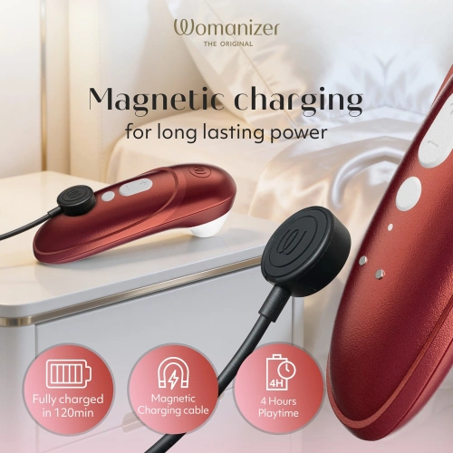 Kлиторен стимулатор Womanizer Pro червен [7]