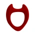 Силиконов пенис пръстен Woomy Toro L червен [1]
