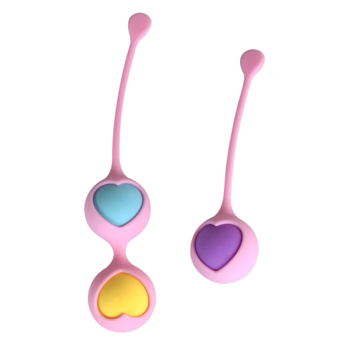 Комплект вагинални топчета от силикон Woomy Love Pearls [1]