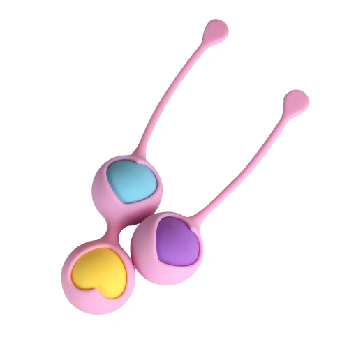 Комплект вагинални топчета от силикон Woomy Love Pearls