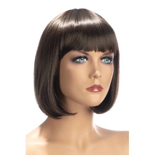 Перука - кестенява прическа боб World Wigs Sophie