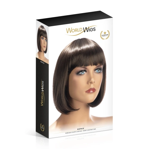Перука - кестенява прическа боб World Wigs Sophie [1]