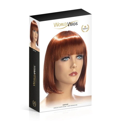Перука - червена прическа боб World Wigs Sophie [1]