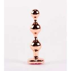 Метален анален стимулатор с кристал сърце Booty Call L