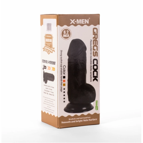 Дебело реалистично дилдо Greg's Cock 6,2" [6]