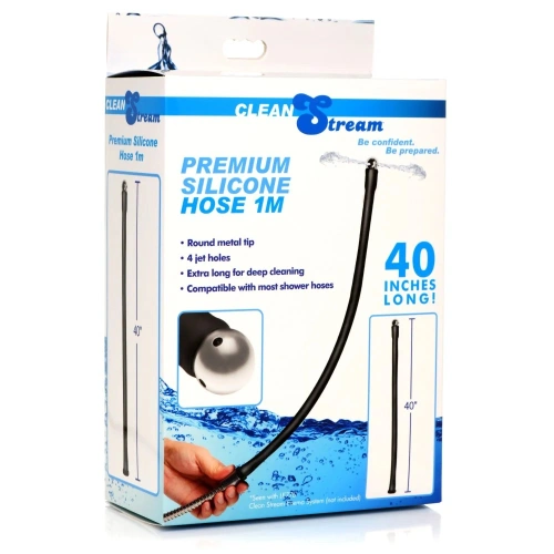 Дълъг анален душ накрайник от силикон Clean Stream 100 см [7]