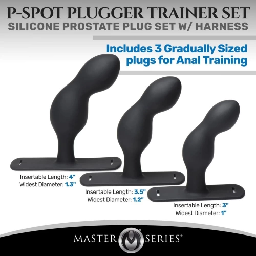 3 бр простатни стимулатори с колан P-Spot Plugger Set [2]