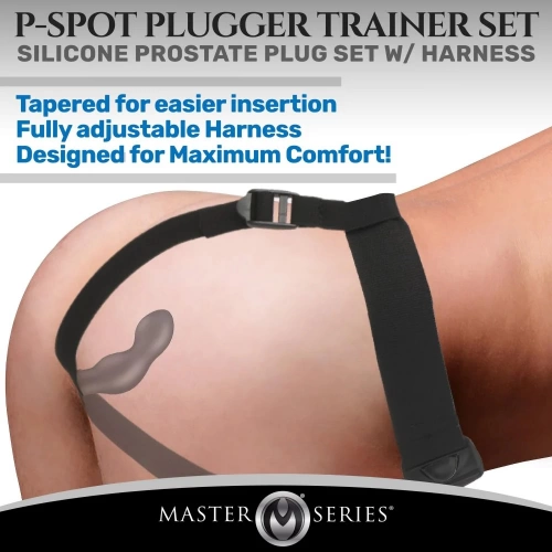 3 бр простатни стимулатори с колан P-Spot Plugger Set [4]