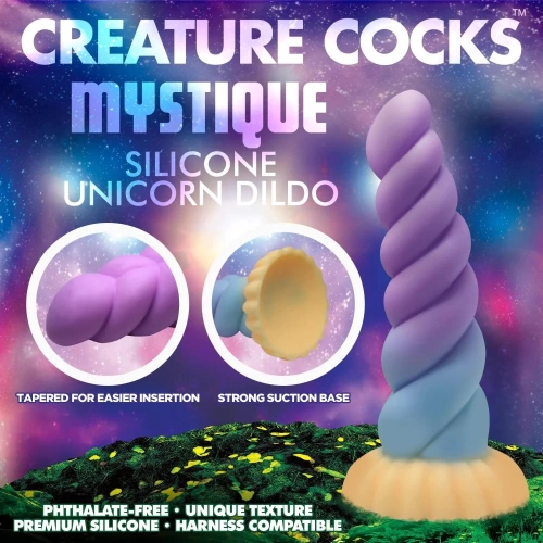 Силиконово дилдо Creature Cocks Mystique Unicorn [6]